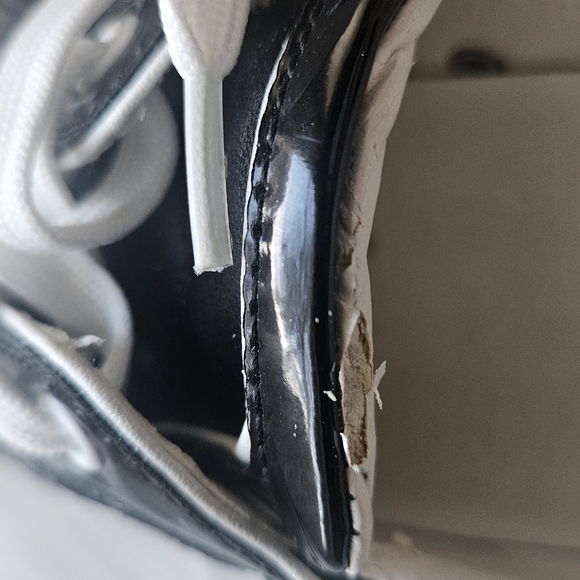 Christian Louboutin Black and White Sneakers with Glossy Finish - Picture 13 of 16